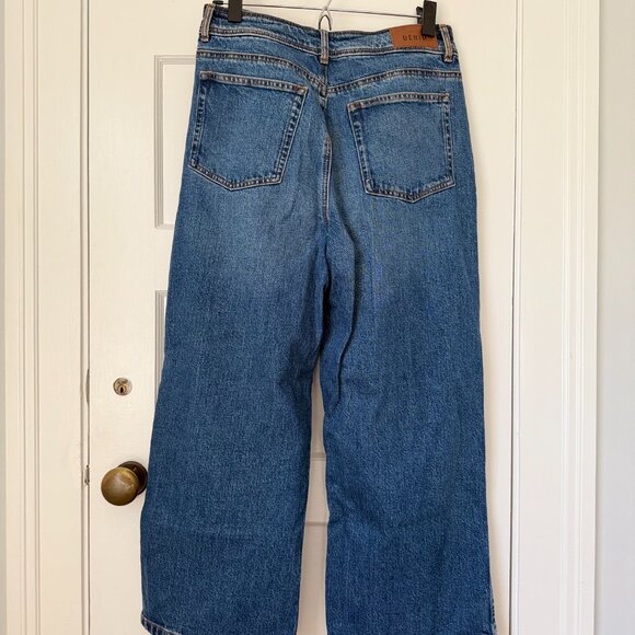 Sezane Le Crop Denim Blue - Size 8 - Picture 6 of 10